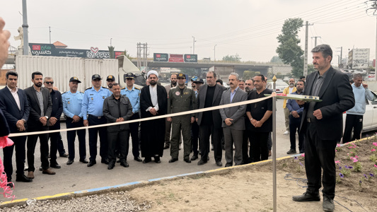 تندیس سرلشکرخلبان اصغری و آرش کمانگیر در میدان هزارسنگر آمل رونمایی شد