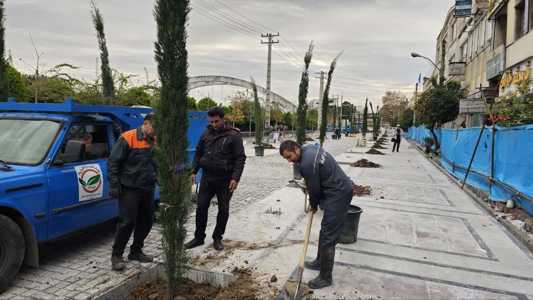 پیاده راه هسته مرکزی در مسیر سبز شدن