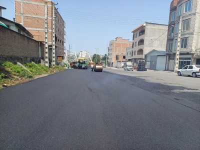 نهضت آسفالت شهری شهرداری آمل در بلوار آزادگان - آزادگان ۶ - گلستان 1
