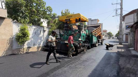شروع نهضت آسفالت شهرداری آمل در سال۱۴۰۵