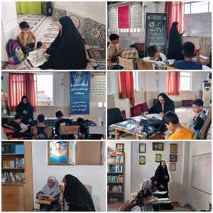 برگزاری کلاسهای تقویتی دانش آموزی در سرای محله شهرداری آمل