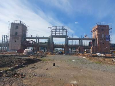 ادامه روند ساخت المان دروازه شهر آمل(میدان هزارسنگر)،  جلوه‌ای تازه برای ارتقای سیمای ورودی شهر آمل